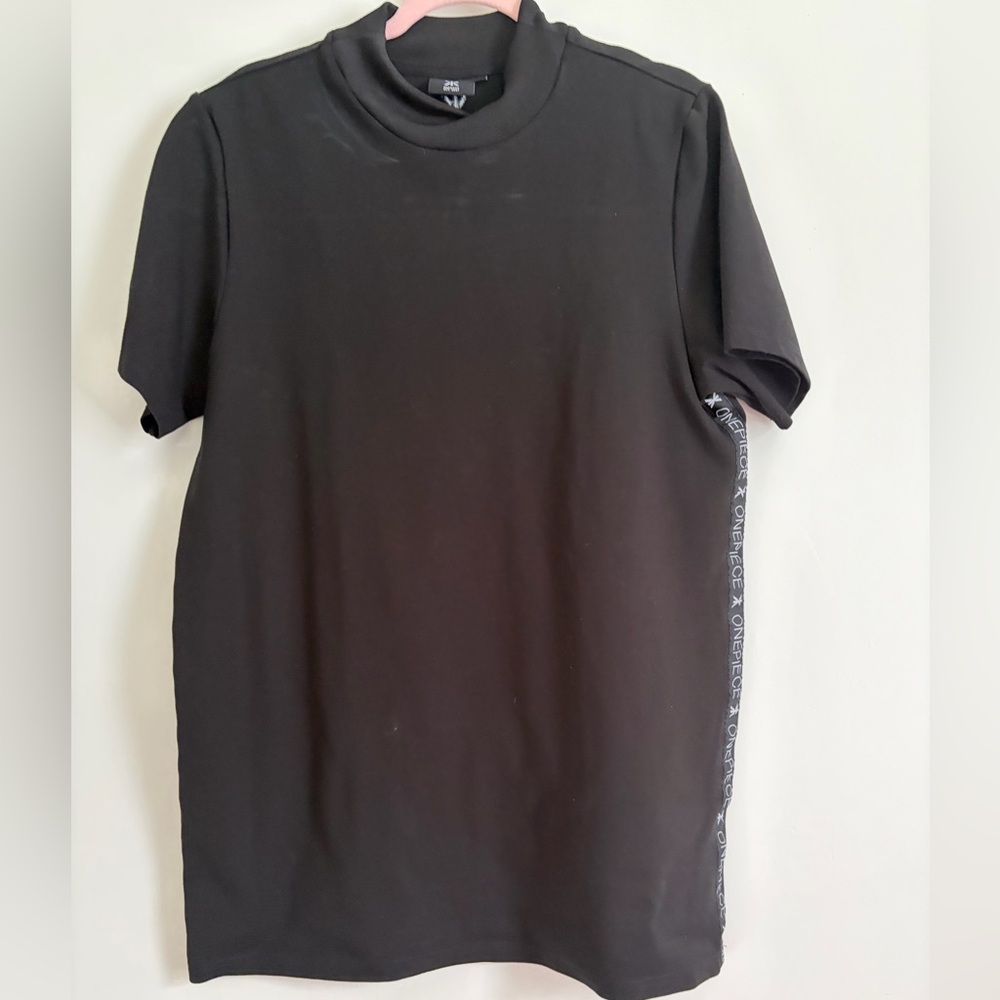 Onepiece Black Short Sleeve Tunic